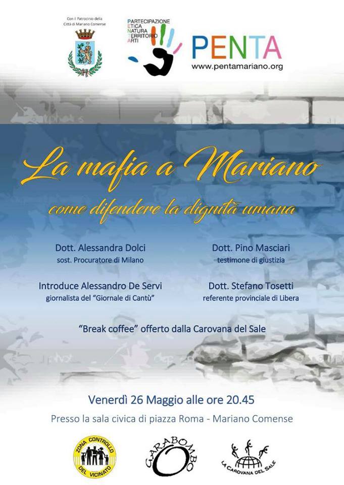 Accendiamo i riflettori sulla mafia: l’incontro a Mariano