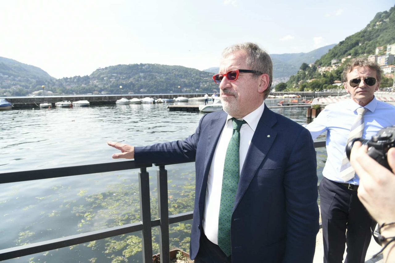 Roberto Maroni a Como: “Abbiamo restituito ai comaschi la prima parte del loro lungolago”. FOTO