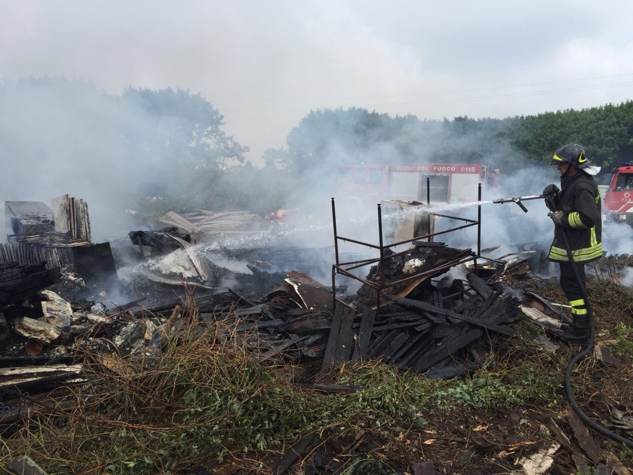 Incendio a Lurate Caccivio. VIDEO
