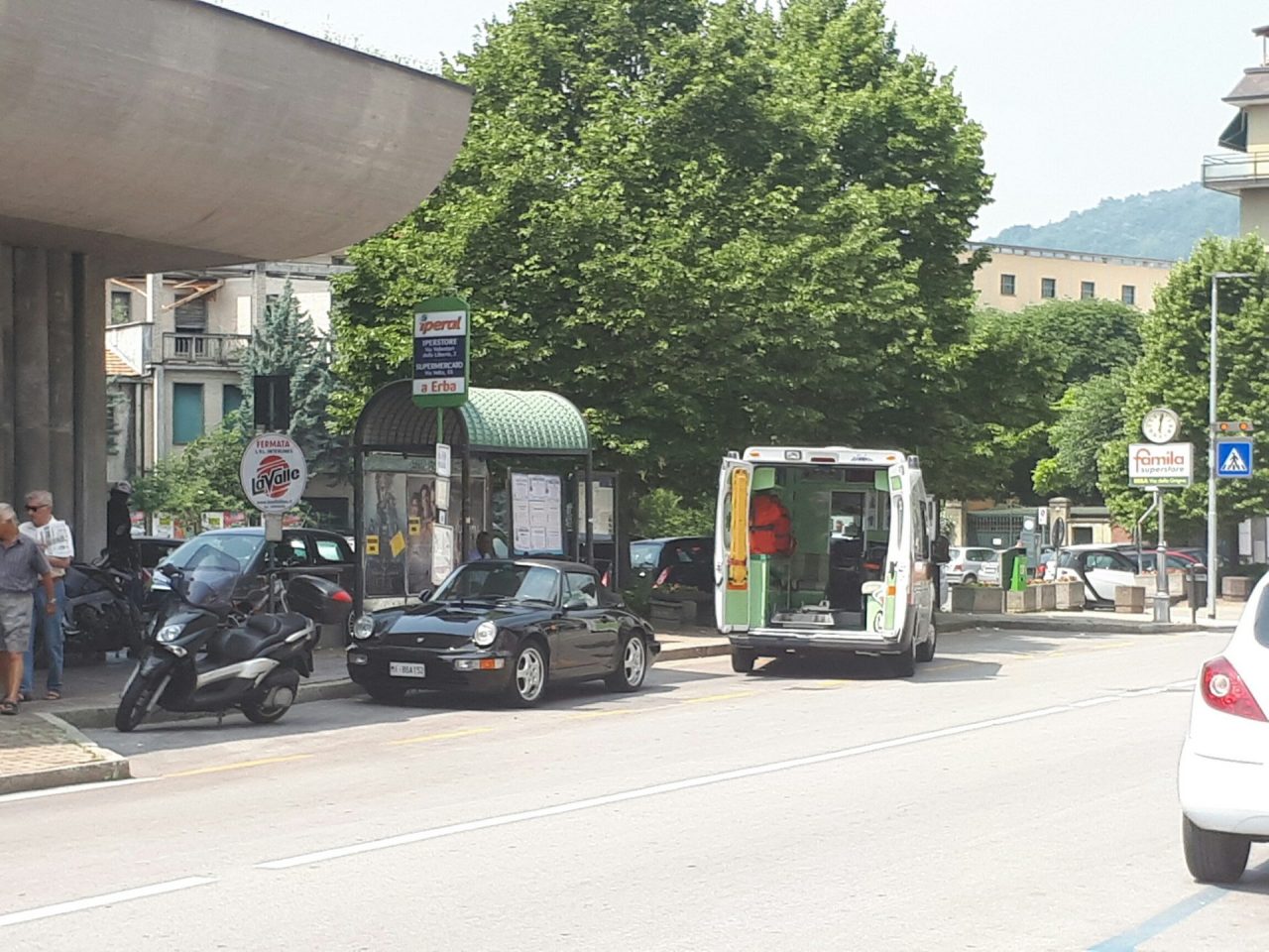 Incidente a Erba: soccorsi in corso XXV Aprile