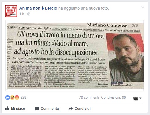 “Il lavoro lo ha chi lo merita”. VIDEO