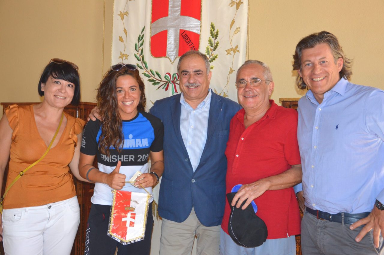Landriscina saluta Giulia Dogliani: l’atleta verso Capo Nord in bicicletta