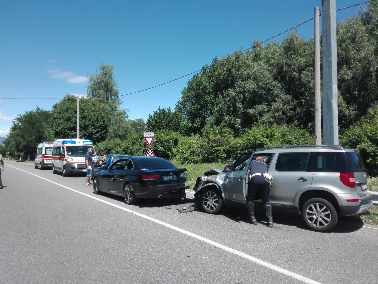 Tamponamento sulla Lomazzo-Bizzarone: due feriti