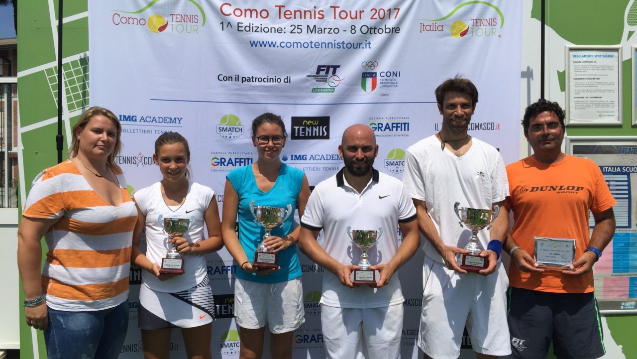Como Tennis Tour a San Fermo: bis della Silvia Reina, Rotteglia profeta in patria. FOTO