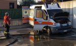 Incendiata l'ambulanza del soccorso veterinario. FOTO