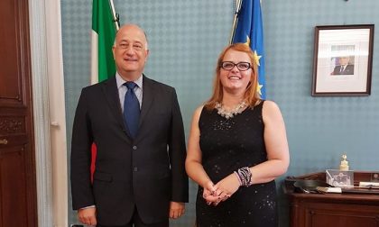 Coni Como: il delegato Katia Arrighi rende omaggio al prefetto Bruno Corda