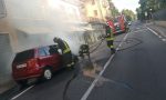 Auto prende fuoco a Capiago Intimiano