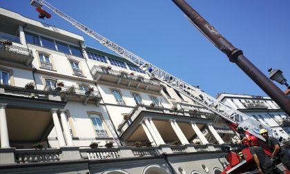 Spettacolare soccorso persona al Grand Hotel Cadenabbia. VIDEO