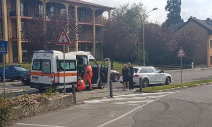 Incidente a Longone al Segrino: a terra un ciclista. FOTO