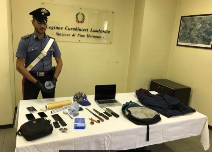 Spaccio nei boschi a Cassina Rizzardi, l’intervento dei Carabinieri