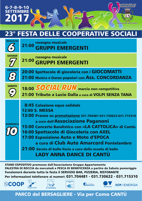 Cooperative sociali in festa a Cantù