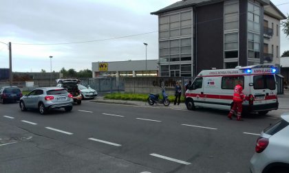 Incidente a Cantù in via Milano. Traffico in tilt