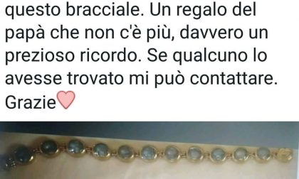 Bracciale smarrito: "Vi prego, aiutatemi a ritrovarlo"