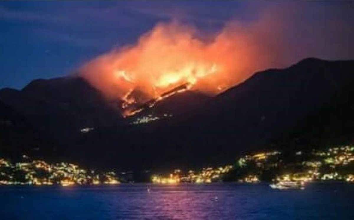 Incendio indomabile, bruciati 200 ettari di bosco