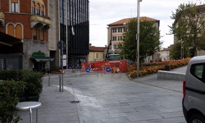 Piazza Garibaldi Cantù: pronta l'asfaltatura