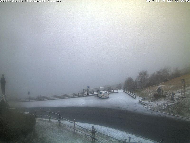 Prima neve la Colma di Sormano si tinge di bianco