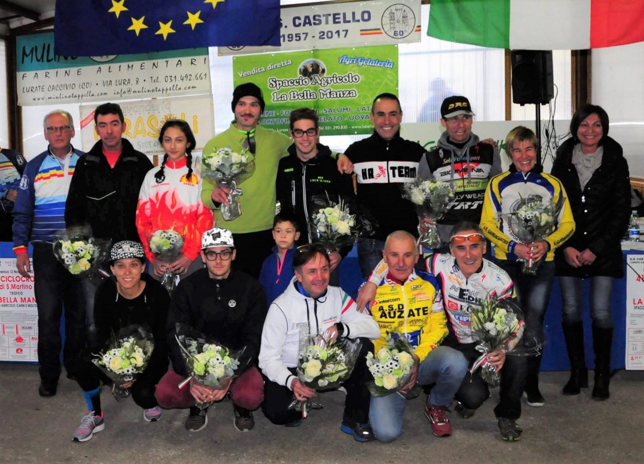 Ciclocross a Castello i vincitori