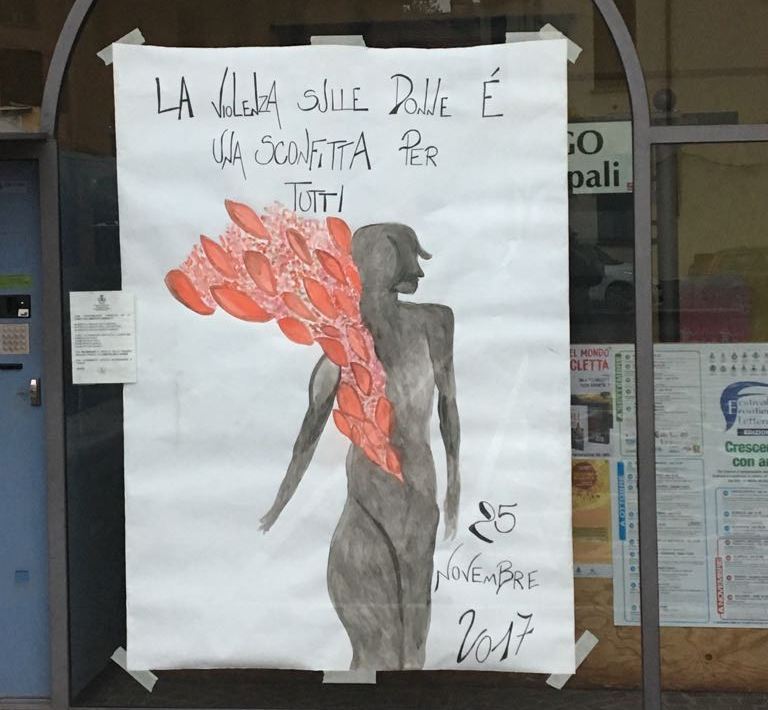 Violenza sulle donne disegno del sindaco per ricordare