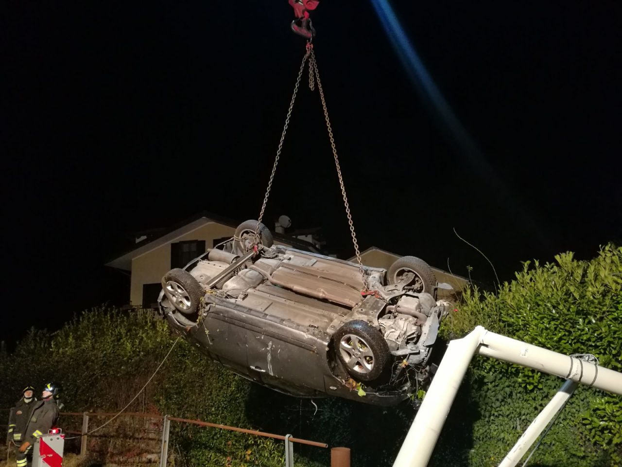 Incidente Menaggio finisce fuori strada FOTO