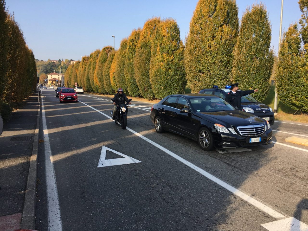 Incidente, auto contro moto