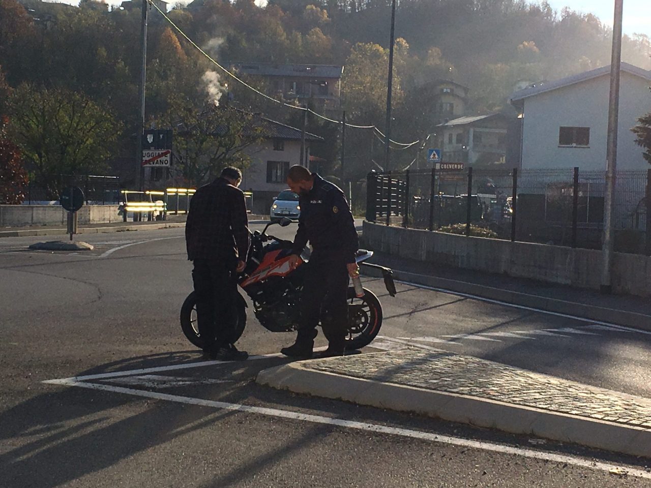 Motociclista ferito nell’incidente tra una Ktm e un Suv