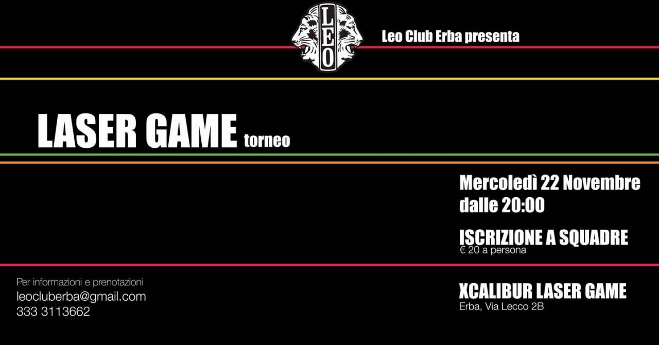 Torneo benefico di Lasergame con i Leo