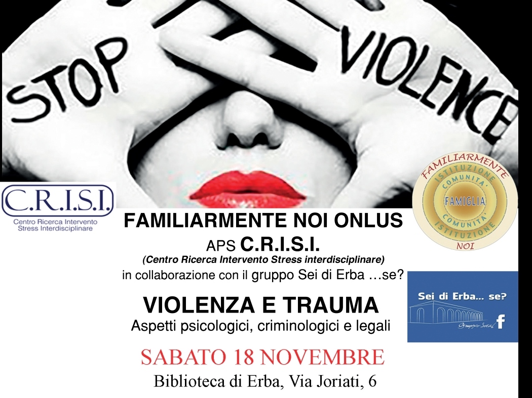 Violenza e trauma Incontro in biblioteca a Erba