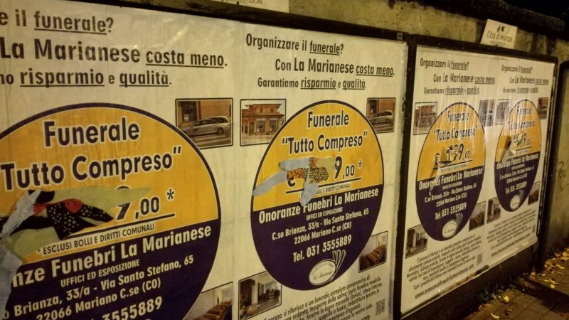 Il funerale low cost che fa arrabbiare i concorrenti