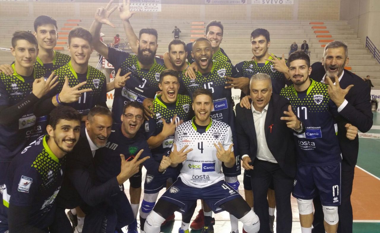 Libertas Cantù vittoria in Puglia