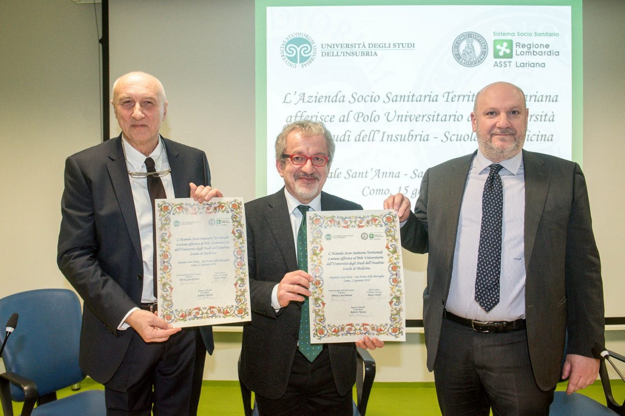 Al Sant’Anna presentato il nuovo corso di Medicina: “Cresce tutto il territorio” DIRETTA