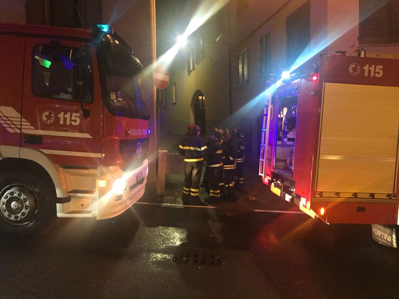 Incendio cabina Enel a Cantù
