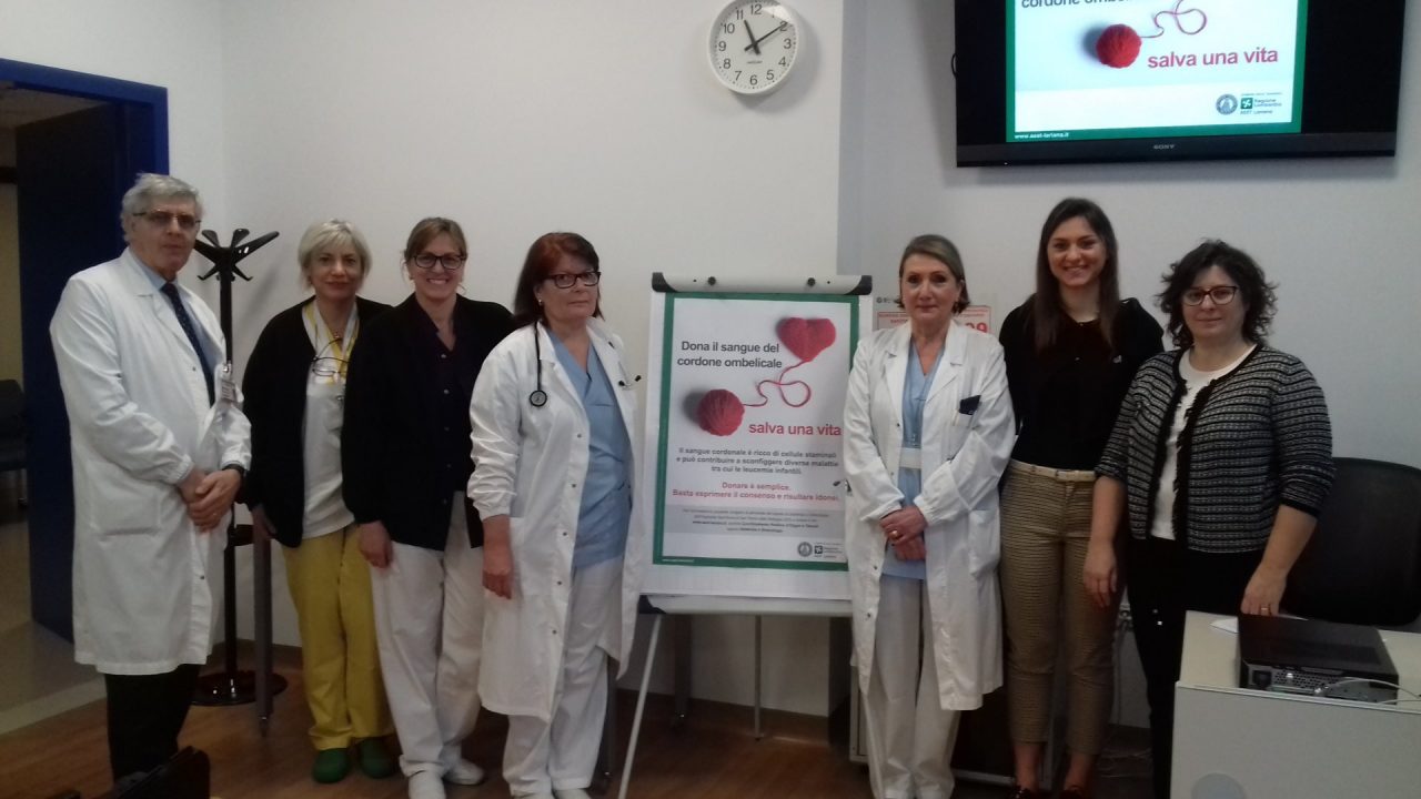 Via alla campagna per promuovere la donazione del sangue cordonale