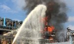 Incendio Bulgarograsso il lavoro dei Vigili del fuoco VIDEO