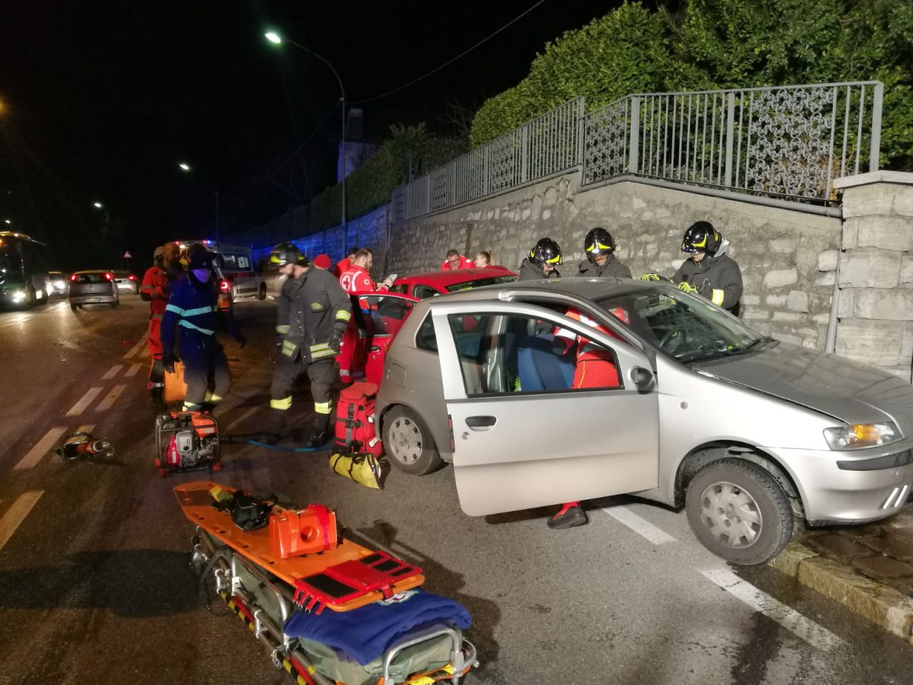 Incidente a Como due feriti FOTO