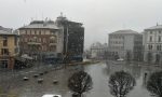 Domenica di neve nel Comasco