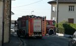 Incendio capanno degli attrezzi a Rodero