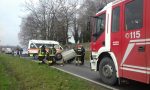 Si ribalta con l'auto a Cadorago: illeso FOTO