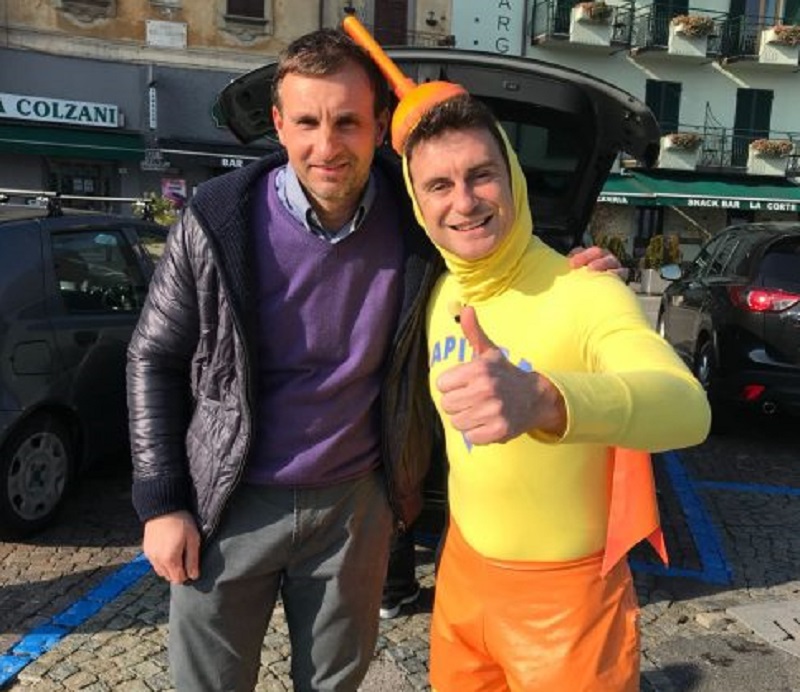 Capitan Ventosa ad Argegno: il saluto ai calciatori di Vimercate