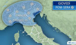 Neve giovedì a Como PREVISIONI METEO