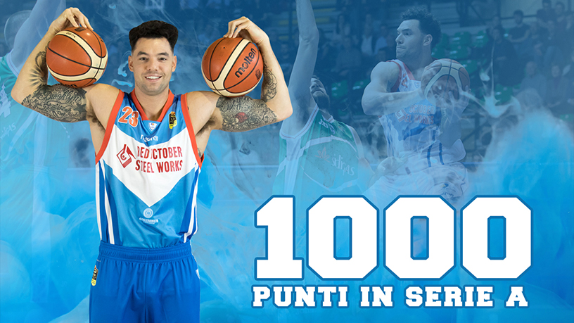 Pallacanestro Cantù Burns supera i 1000 punti in Serie A