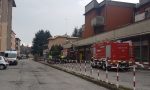 Vigili del fuoco in azione a Ponte lambro