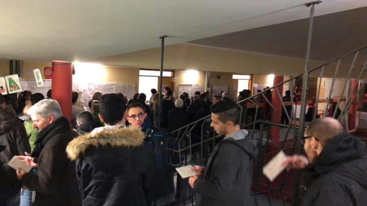 Elezioni politiche 2018 nottata in coda a Montano Lucino