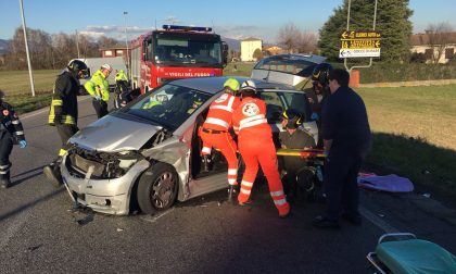 Incidente a Lurate Caccivio, tre feriti e traffico in tilt FOTO e VIDEO