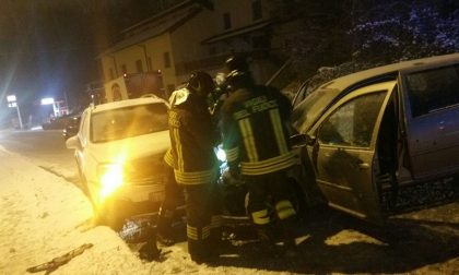 Incidente a Mariano Comense: primo sinistro causato dalla neve SIRENE DI NOTTE
