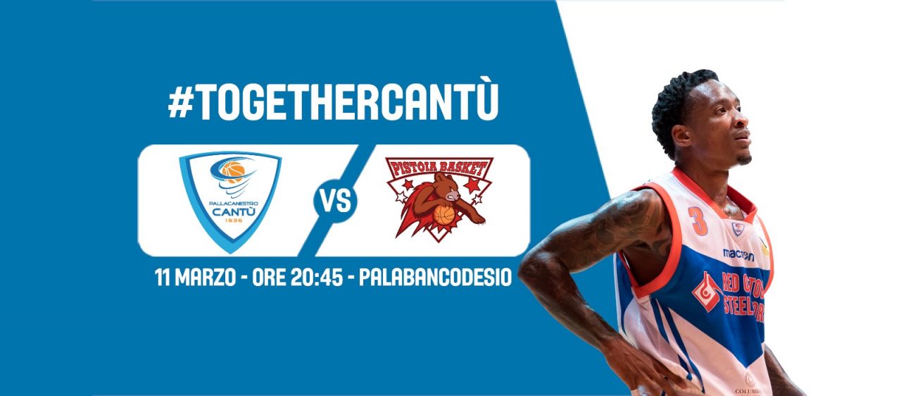 Pallacanestro Cantù: in vendita i biglietti per la gara contro Pistoia