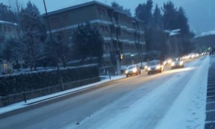 Neve a Como: qualche criticità e un incidente