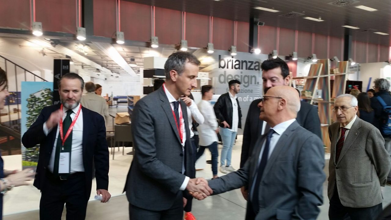 Inaugurazione di Agrinatura a Lariofiere con Alessandro Fermi