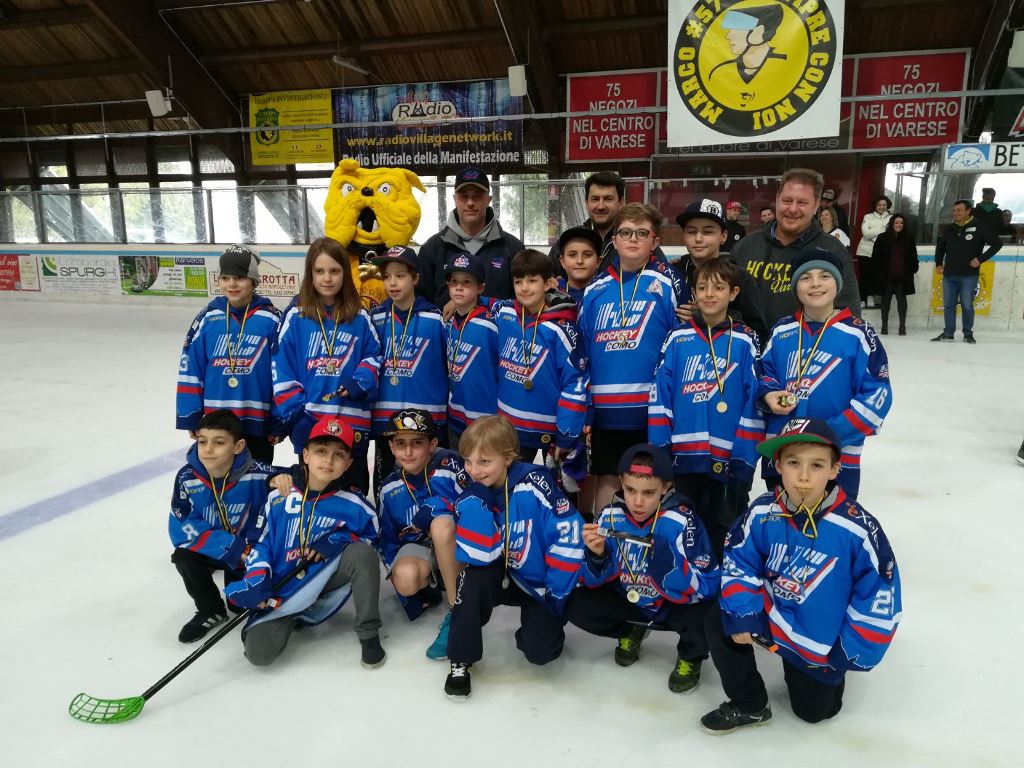 Hockey Como buon sesto posto per i baby lariani a Varese