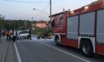 Incidente a Olgiate paura per un motociclista FOTO e VIDEO