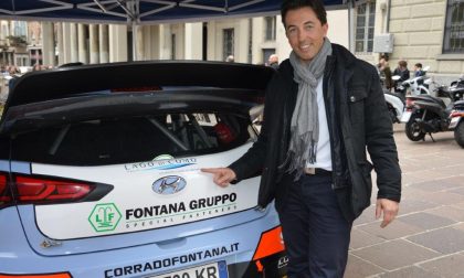Il campione di rally Corrado Fontana testimonial del Lago di Como FOTO